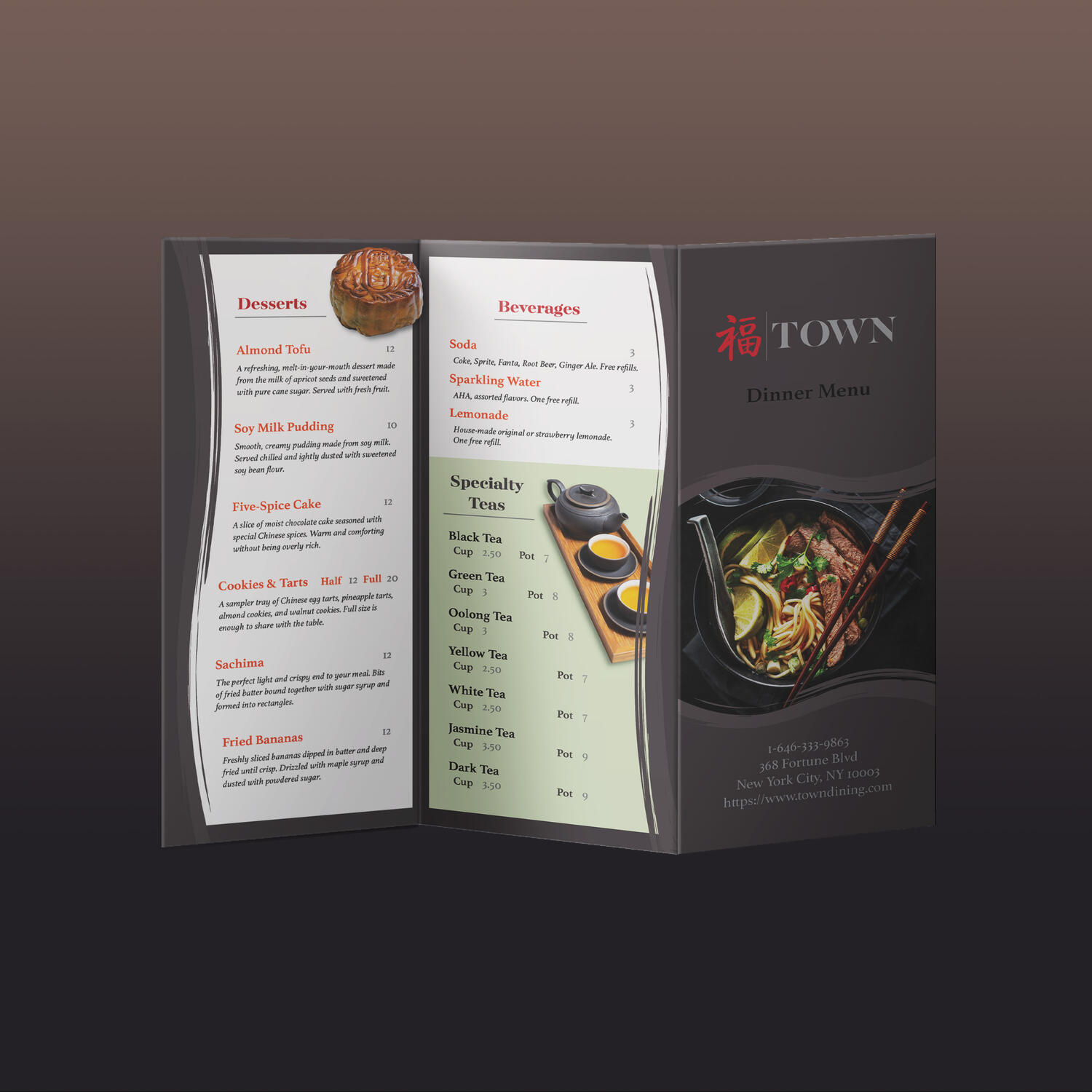 TOWN Tri-fold Brochure (outside)