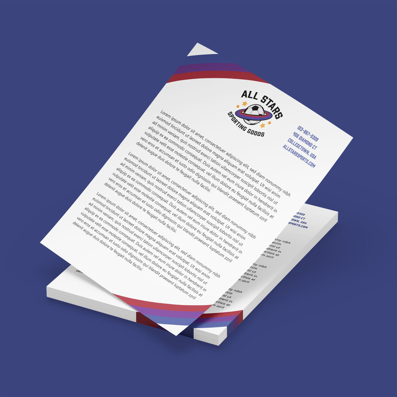 All Stars letterhead