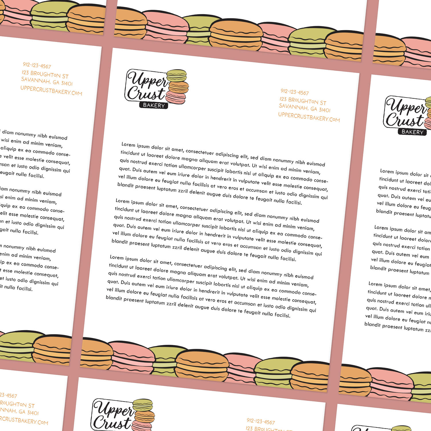 Upper Crust letterhead