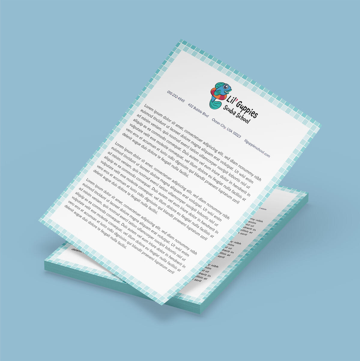 Lil' Guppies letterhead
