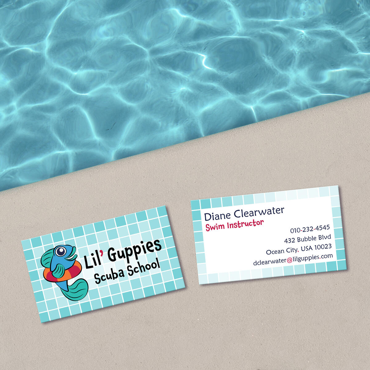 Lil' Guppies business card