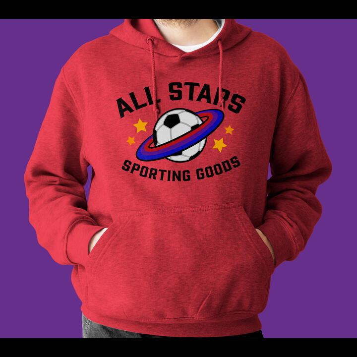 All Stars hoodie red