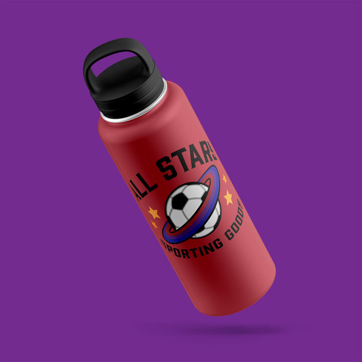 All Stars sports bottle red